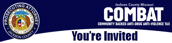 Jackson County Prosecutort and COMBAT invite your